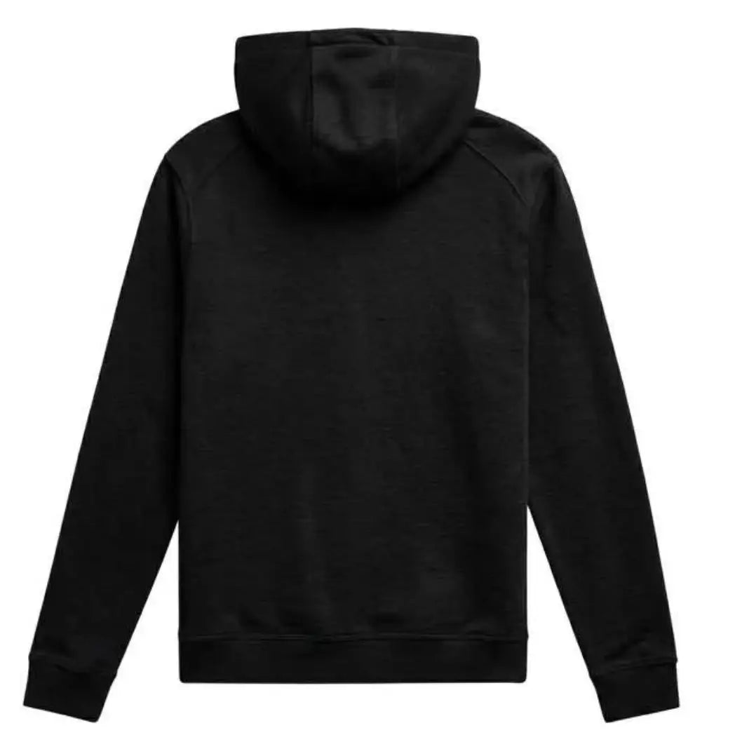 Unisex Black and Grey Pullover Fleece Hoodie
