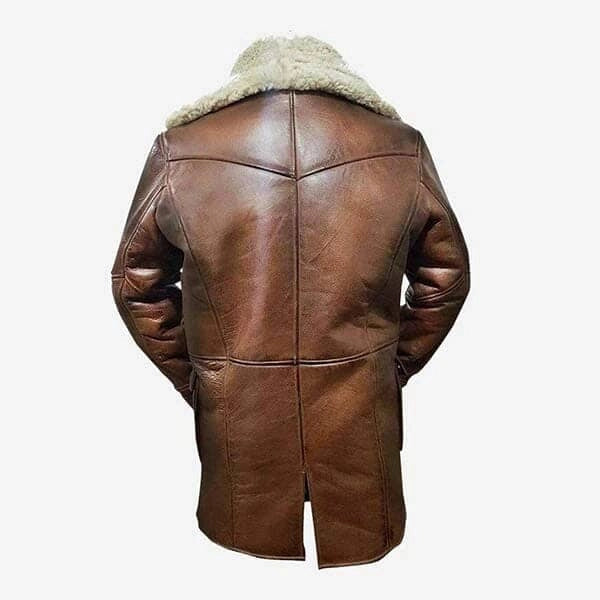Brown Sheepskin Leather Jacket For Men