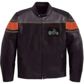 Cafe Racer USA Flag Lambskin Leather Jacket