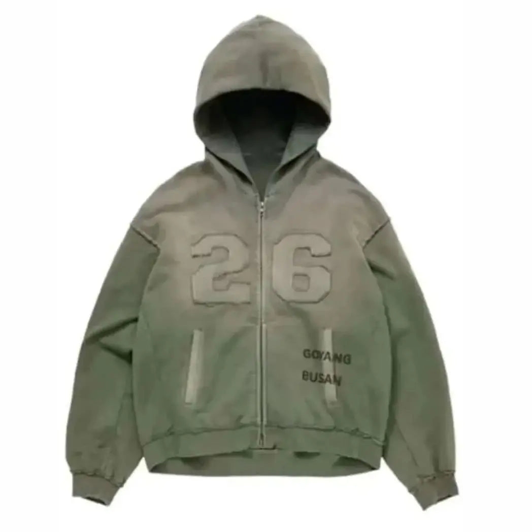 Unisex Classic Green Fleece Pullover Hoodie