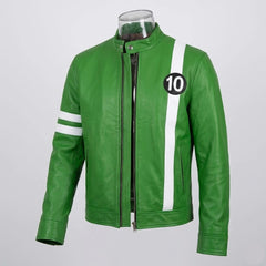 Men's Green Sheepskin Leather Jacket