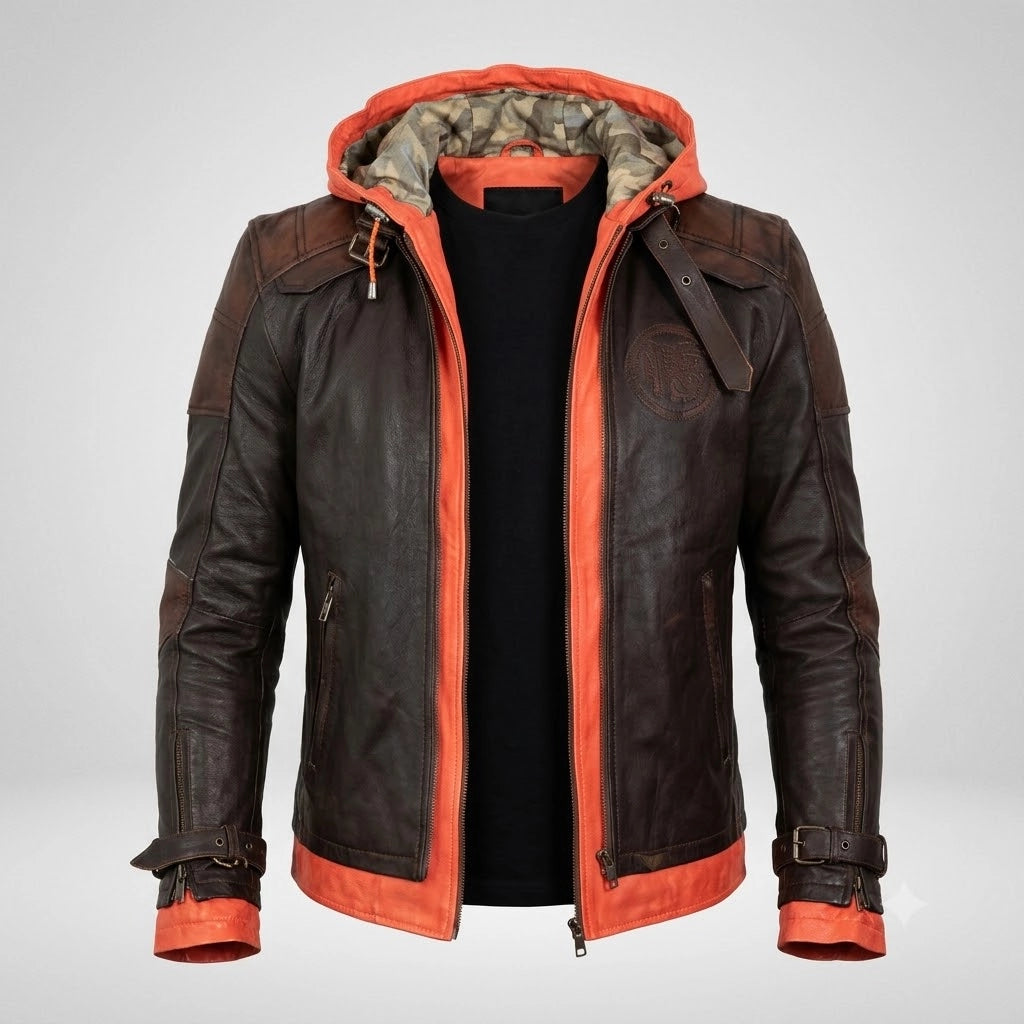 Men's Real Sheepskin Leather Anime Inspired Jacket