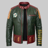 Men's Real Sheepskin Leather Bomber Jacket