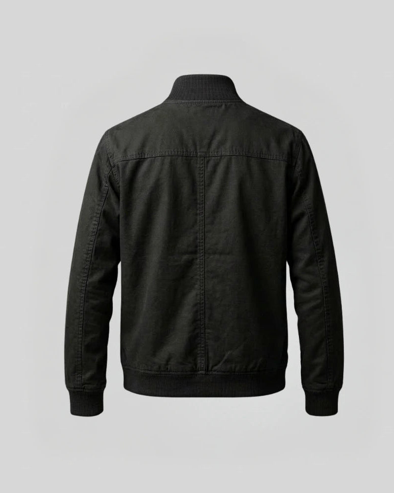 Black jacket on a light gray background