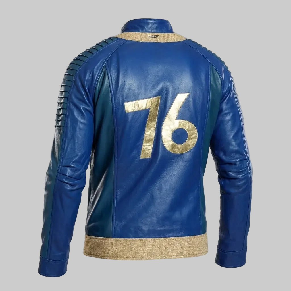 Men's Sheepskin Leather Video Game Inspired Jacket