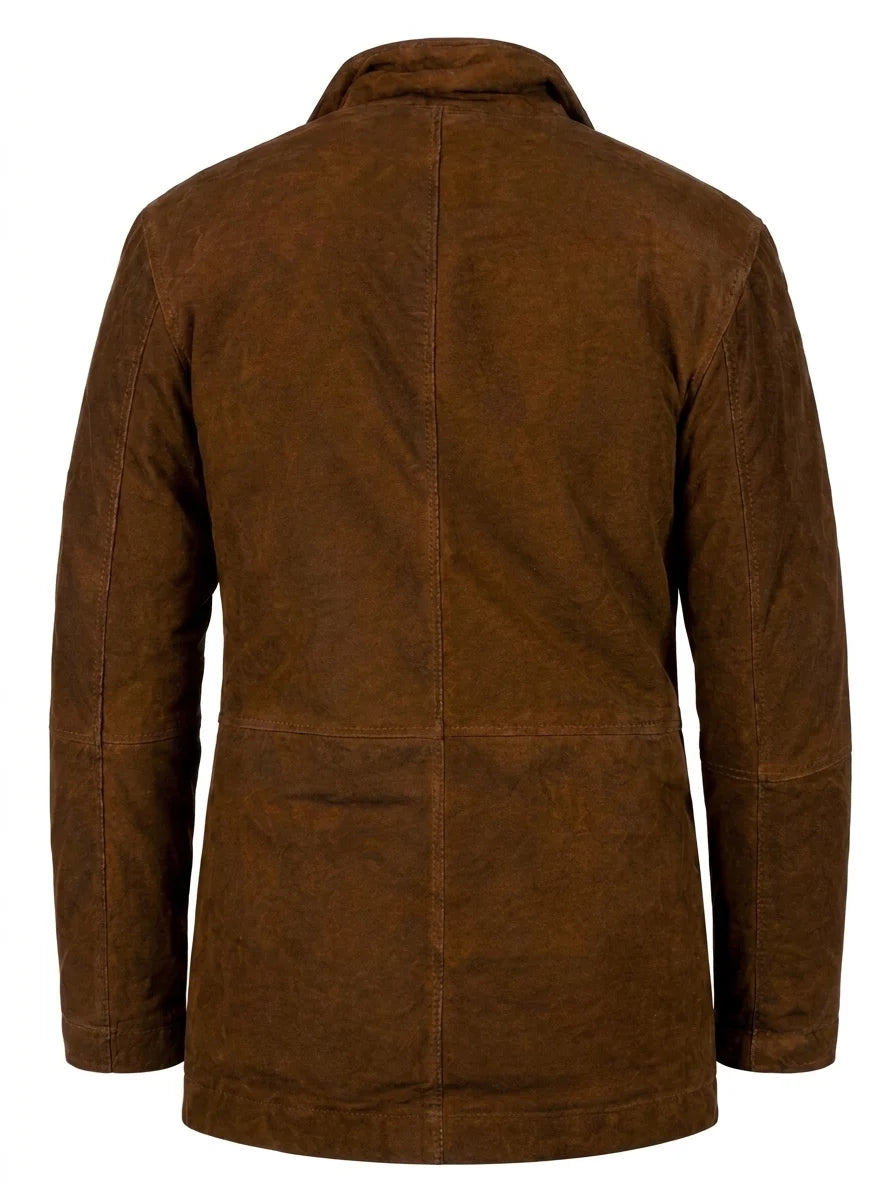 Men’s Brown Premium Suede Leather Jacket