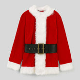 Men's Christmas Red Fleece Jacket