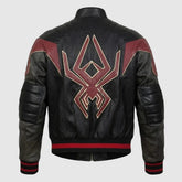Men's Sheepskin Black and Red Leather Movie Inspired Jacket