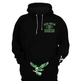 Unisex Black Color Fleece Pullover Hoodie
