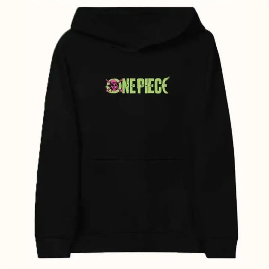 Unisex Black Fleece Pullover Hoodie