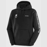 Unisex Black Fleece Pullover Hoodie
