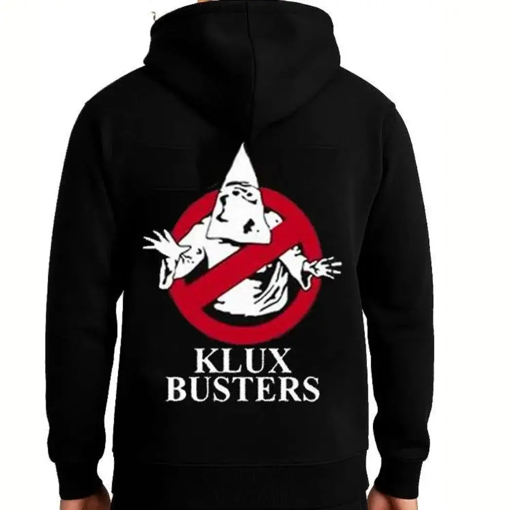 Unisex Black Fleece Pullover Hoodie