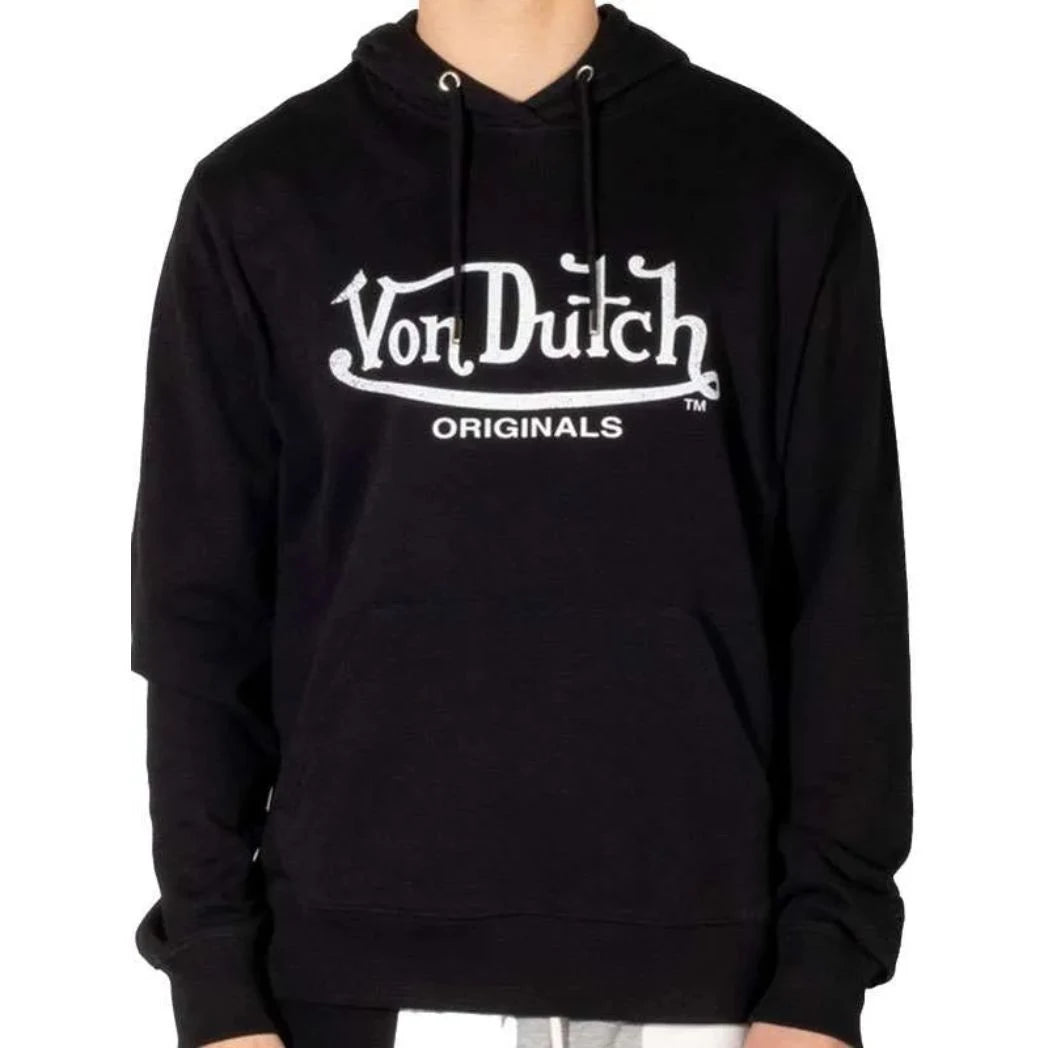 Unisex Color Black Pullover Fleece Hoodie