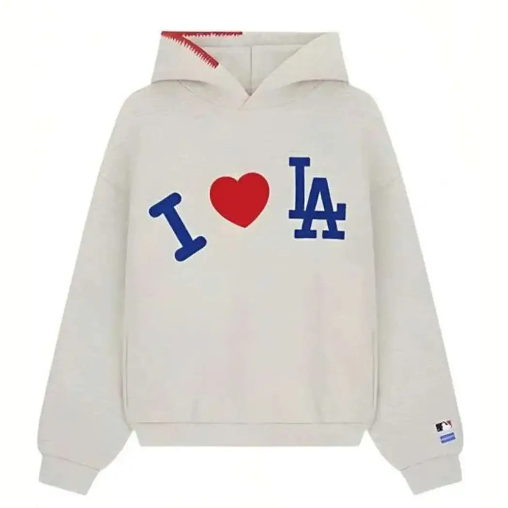Unisex Grey Fleece Pullover Hoodie