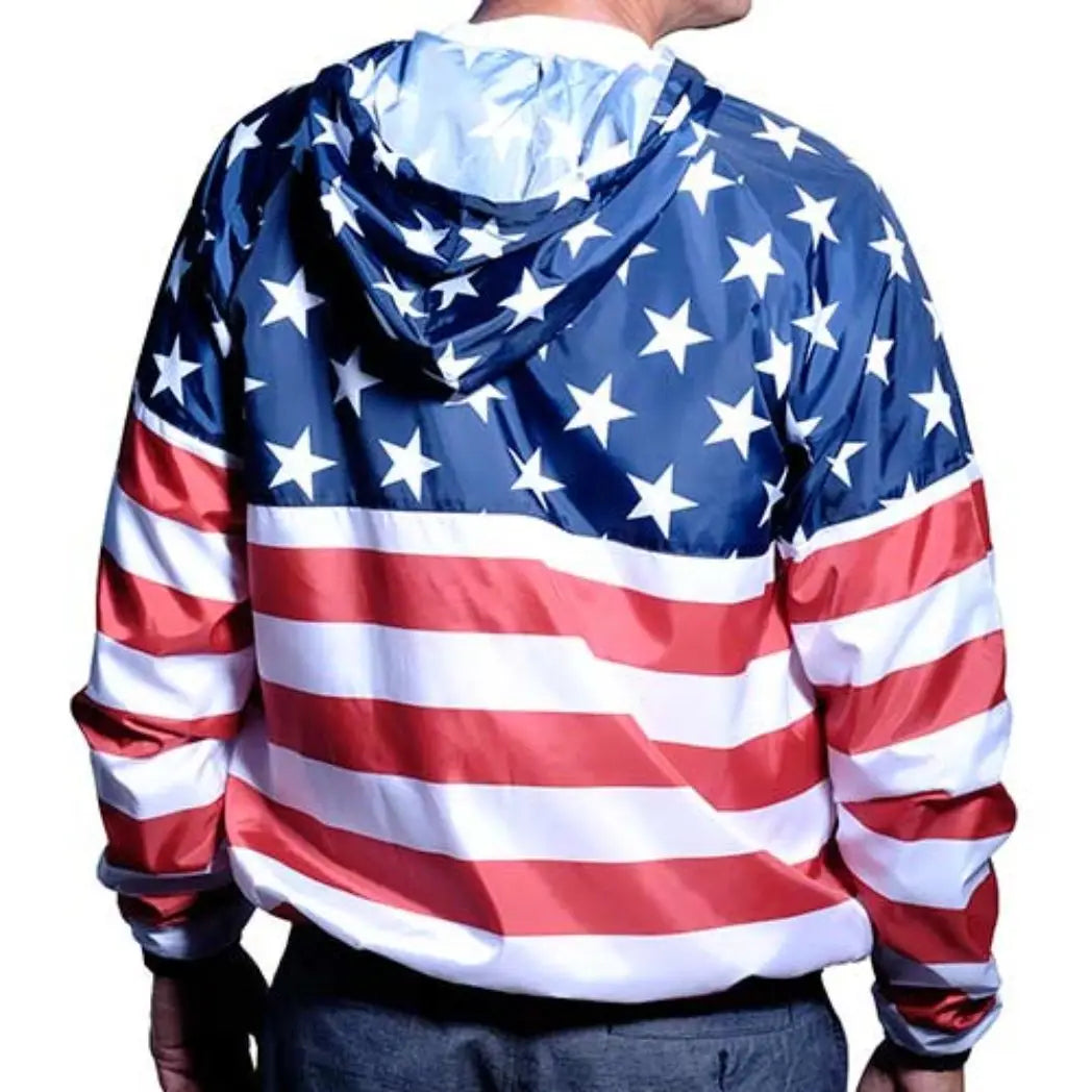 Unisex Patriot Lightweight USA Windbreaker Jacket