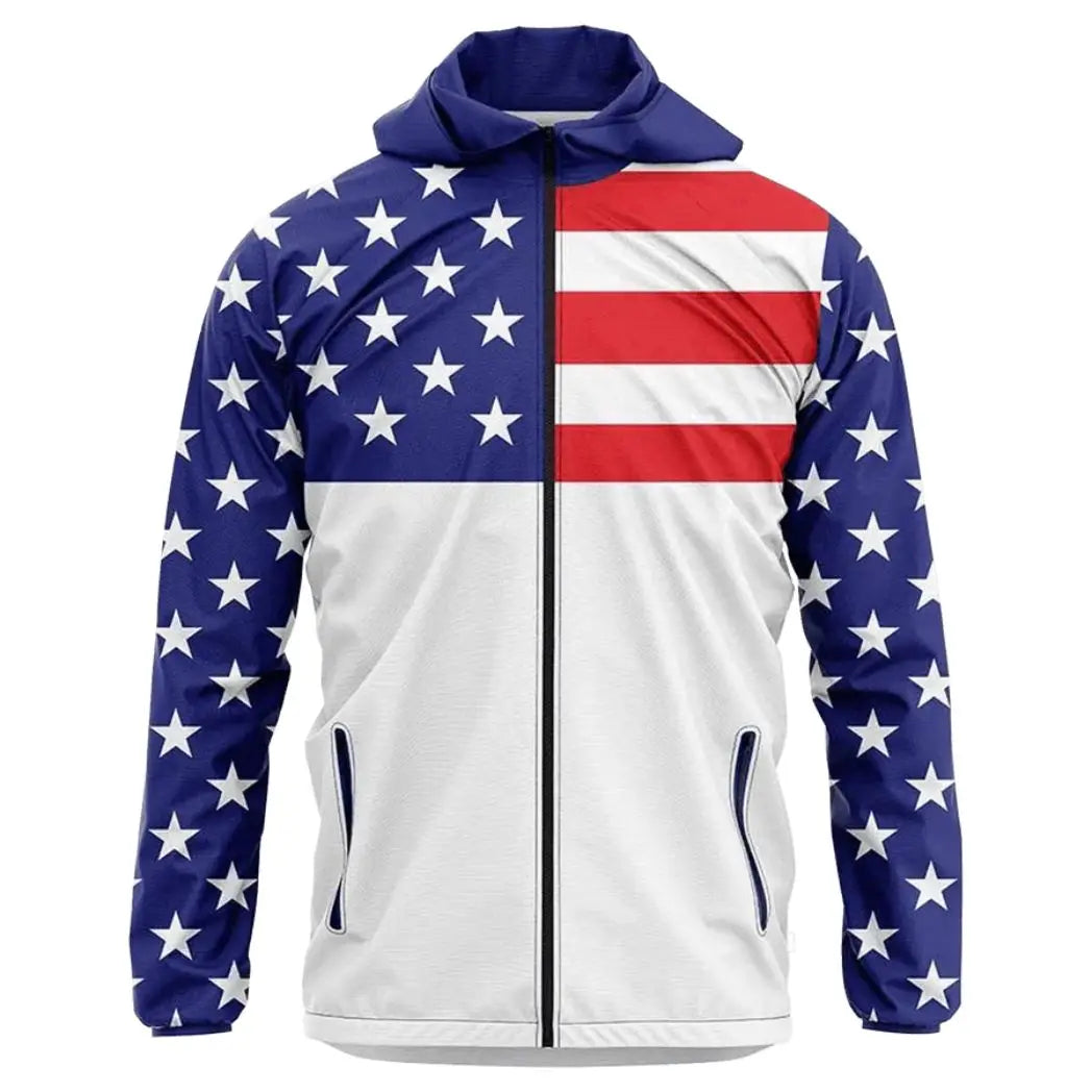 Unisex Patriotic USA Graphic Memory Fabric Hoodie