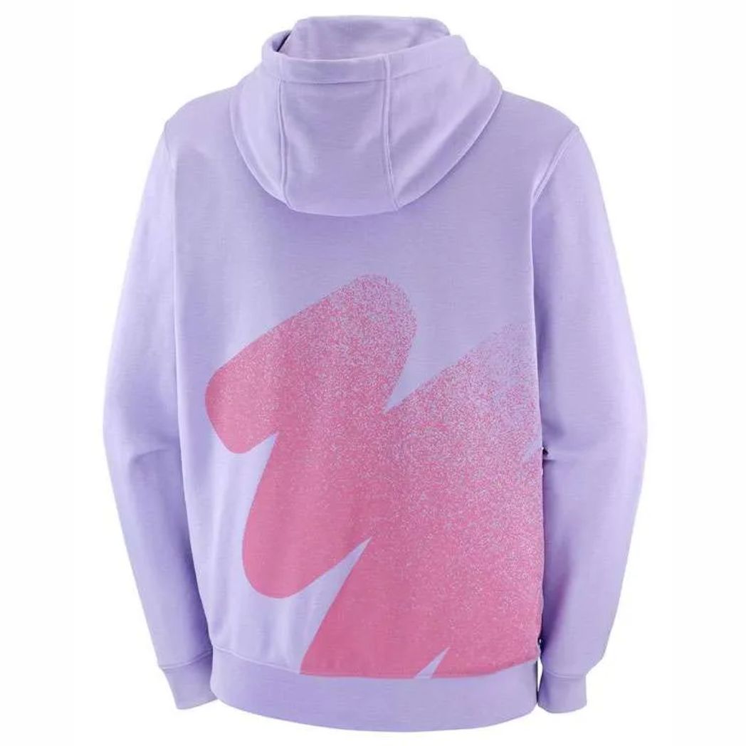 Unisex Purple Fleece Pullover Hoodie