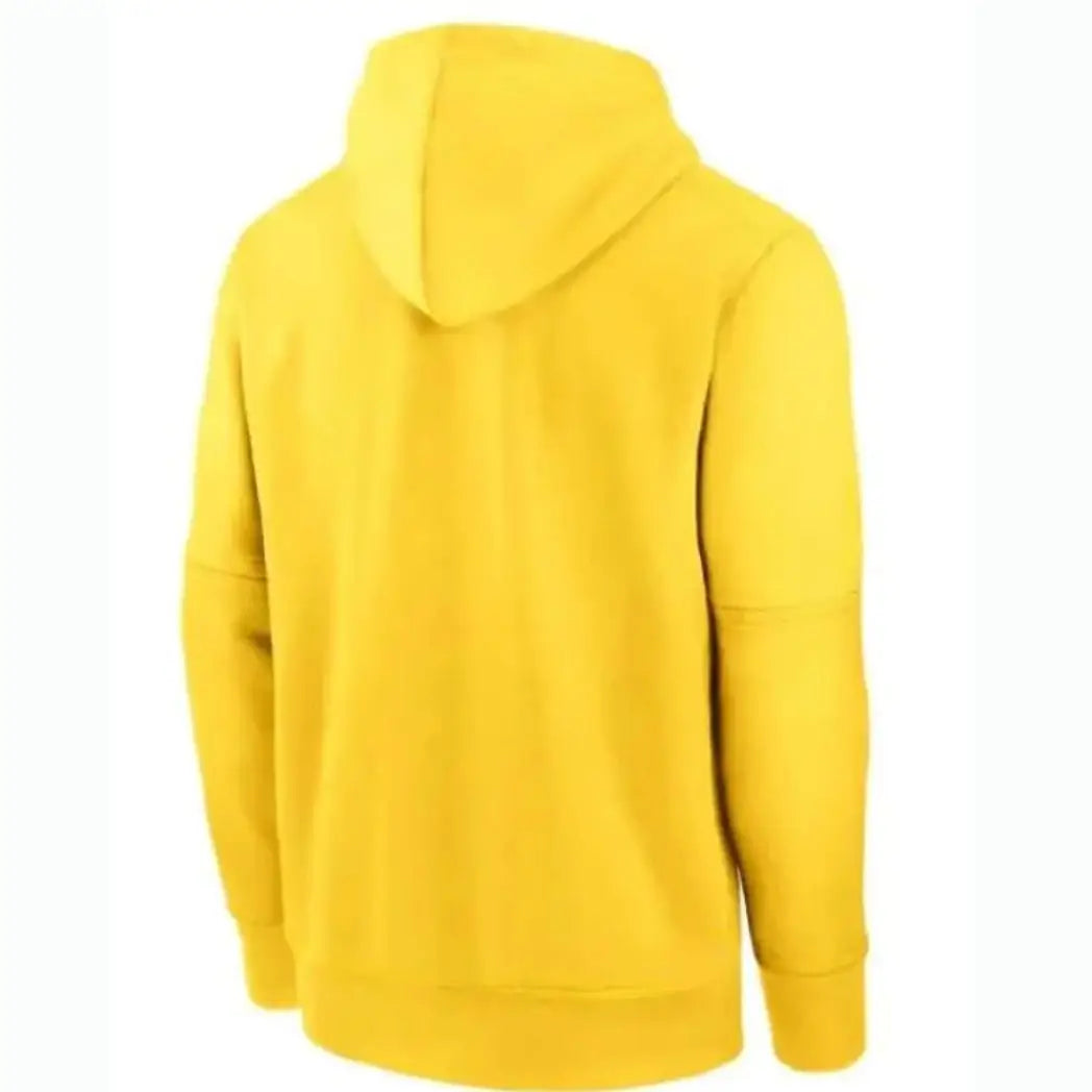 Unisex Yellow Fleece Pullover Hoodie