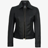 Women's Black Real Lambskin Leather Jacket