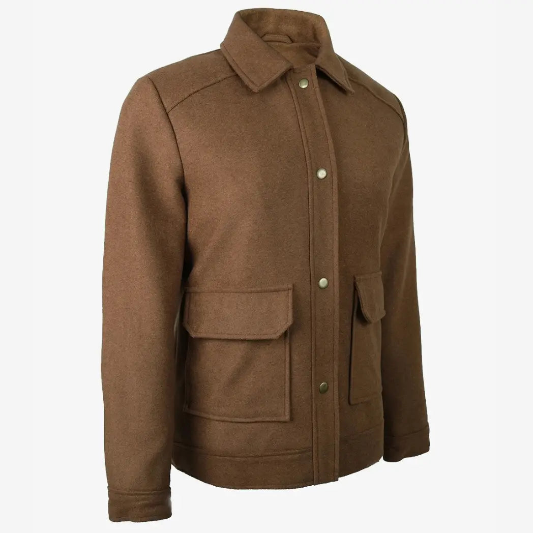 Women’s Brown Wool Utility Jacket