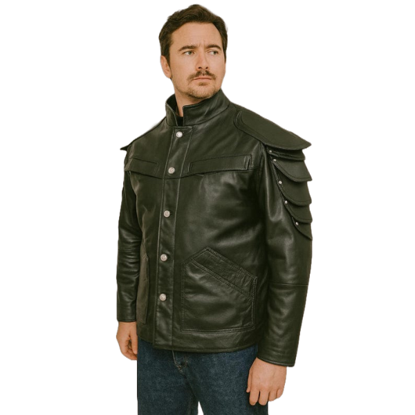 Cyberpunk 2077 Wolf School Leather Jacket 