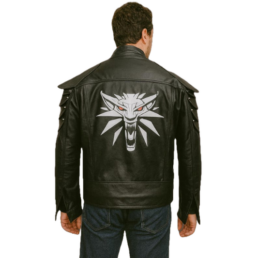 Cyberpunk 2077 Wolf School Leather Jacket 