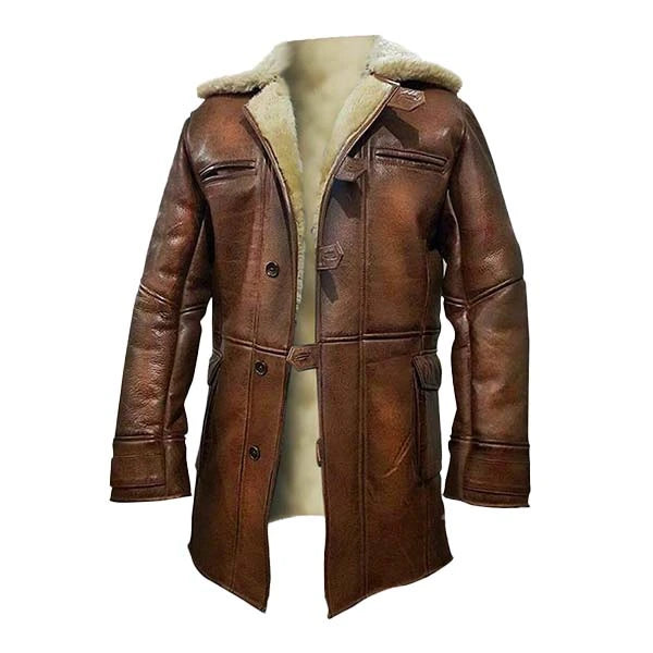 Dark Knight Rises Bane Tom Hardy Shearling Coat