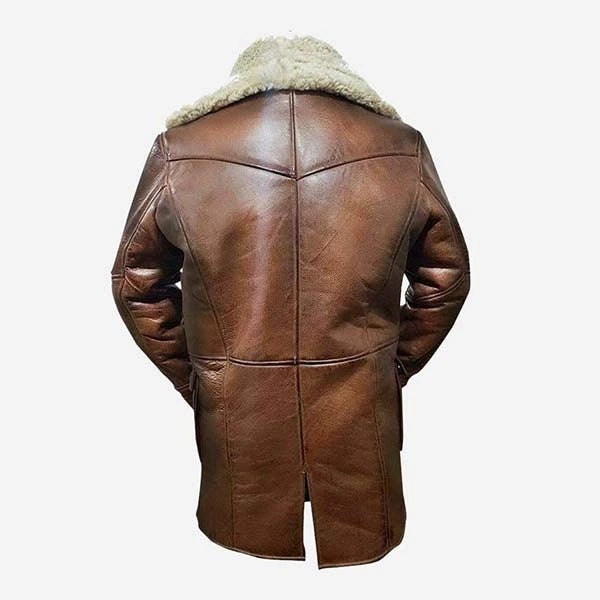 Dark Knight Rises Bane Tom Hardy Shearling Coat