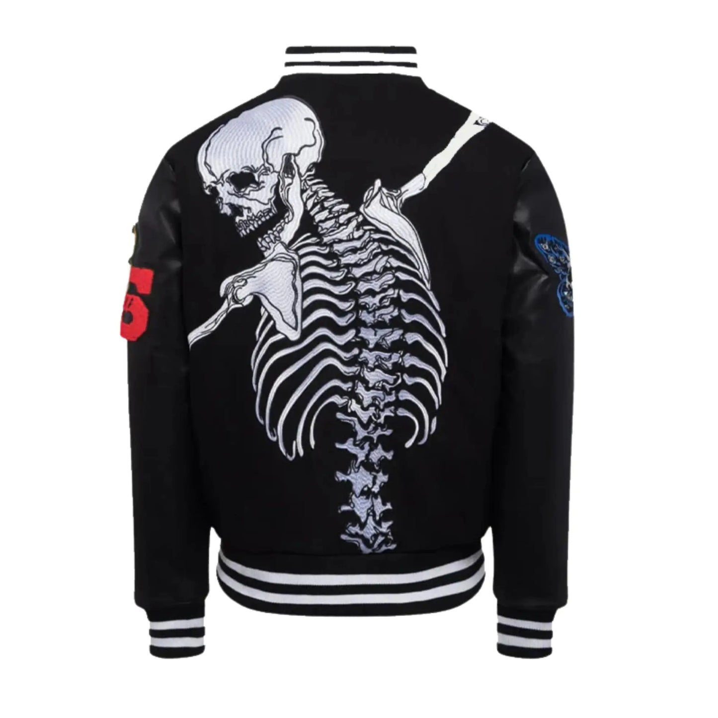 Godspeed Skull Rod Black Bomber Halloween Leather Jacket