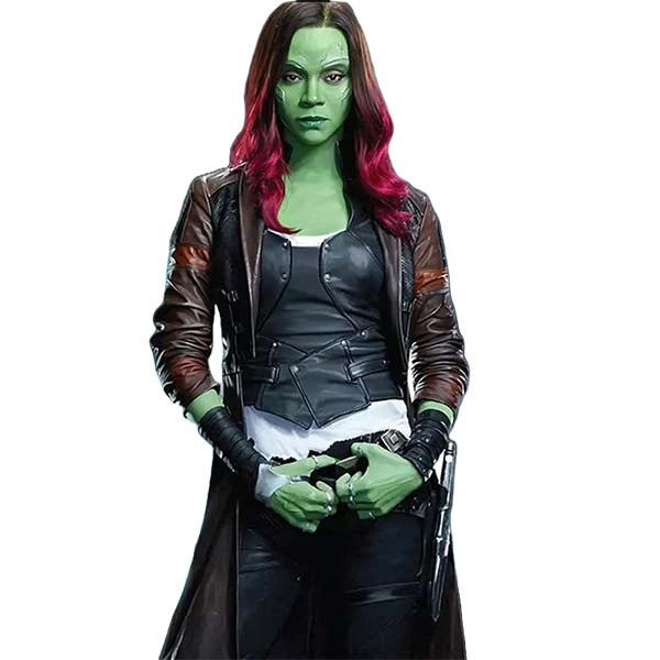 Guardians of The Galaxy Gamora Zoe Saldana Leather Vest