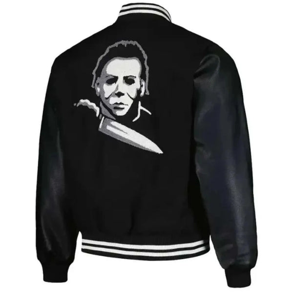 Halloween Michael Myers Black Varsity Jacket