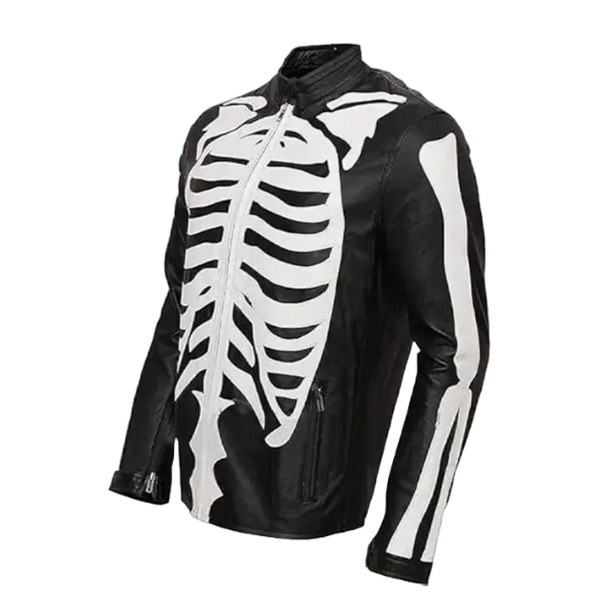  Men's Skeleton Leather Jacket 