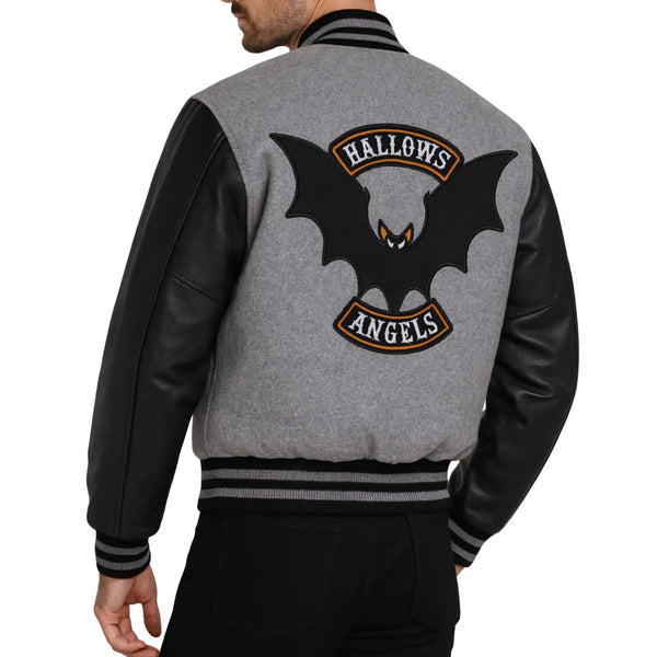 Unwind Leather Spooky Halloween Special Varsity Jacket