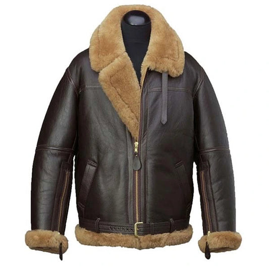 Jason Momoa B3 Shearling Bomber Leather Jacket