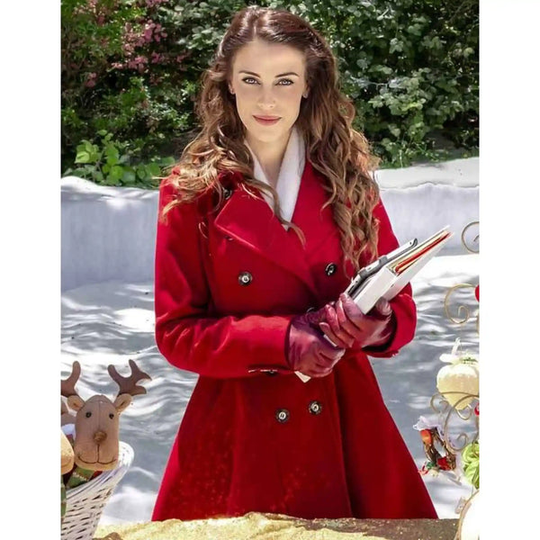 Jessica Lowndes Christmas at Pemberley Manor Coat