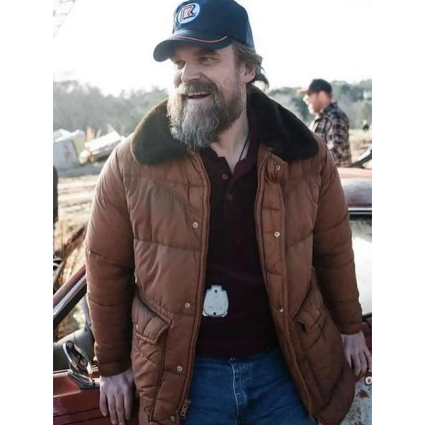 Jim Hopper Stranger Things S05 Brown Shearling Jacket
