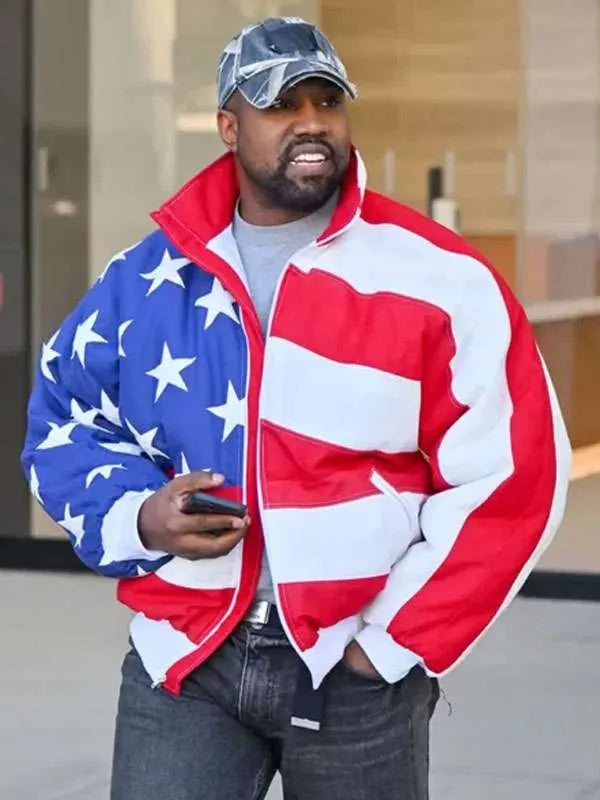 Unisex Patriot USA Flag Polyester Bomber Jacket
