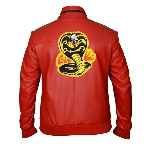 Karate Kid Cobra Kai William Zabka Bomber Leather Jacket