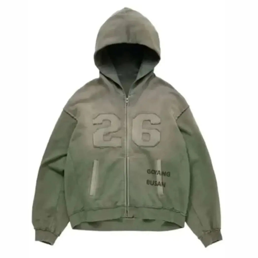 Unisex Classic Green Fleece Pullover Hoodie