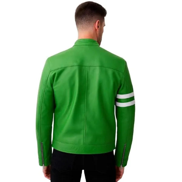 Men Adult Ben 10 Cosplay Leather Jacket