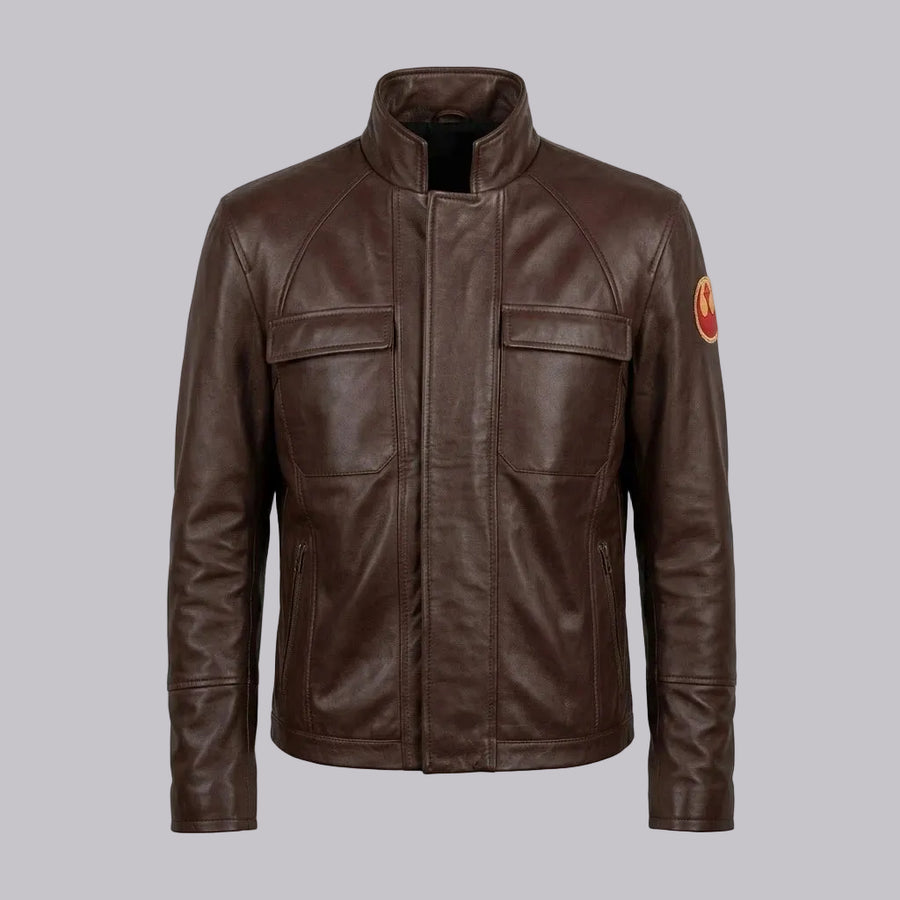 Men's Chocolate brown Movie Inspired Sheepskin Leather Jacket