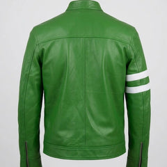 Men's Green Sheepskin Leather Jacket
