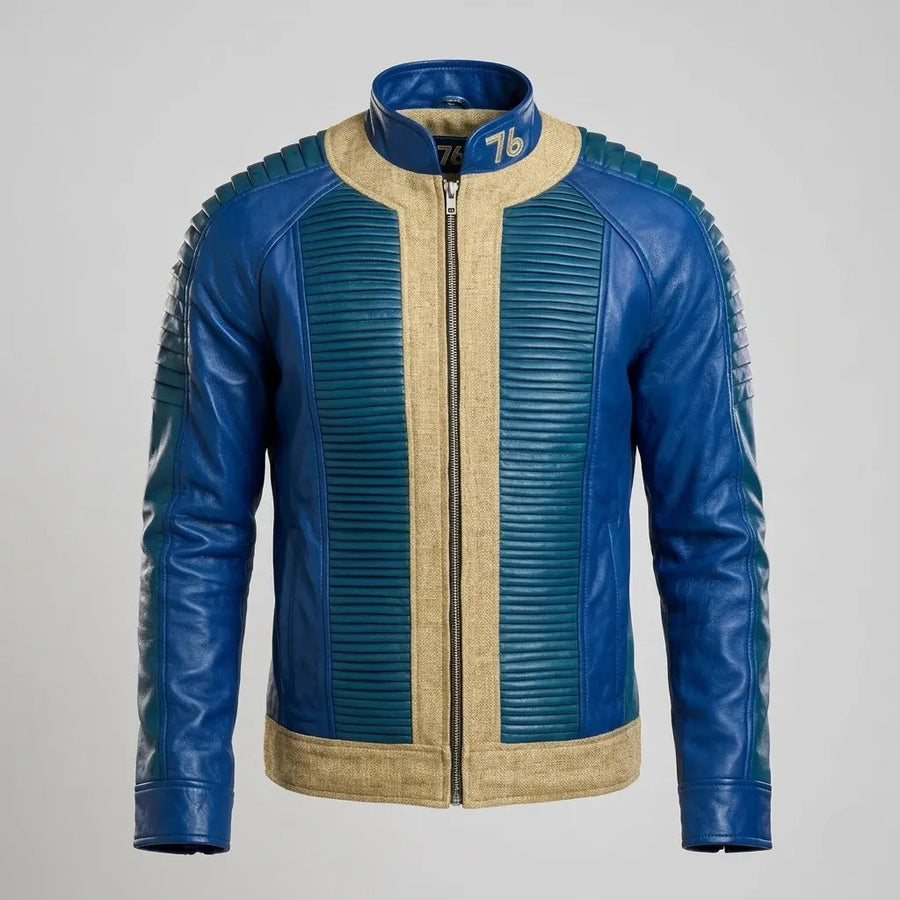 Men's Sheepskin Leather Video Game Inspired Jacket
