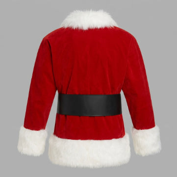 Men's Christmas Red Fleece Jacket
