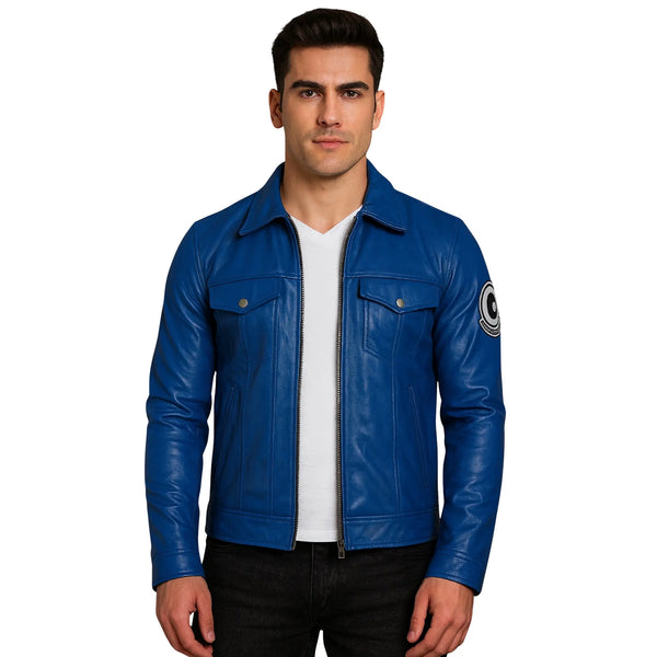 Men Future Trunks Dragon Ball Z Leather Jacket