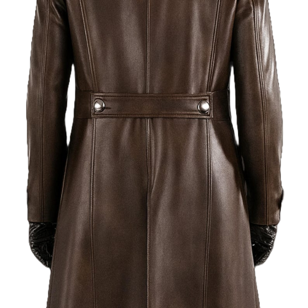 Spiderman Noir Leather Trench Coat