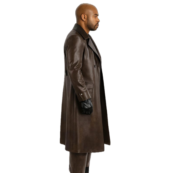 Spiderman Noir Leather Trench Coat