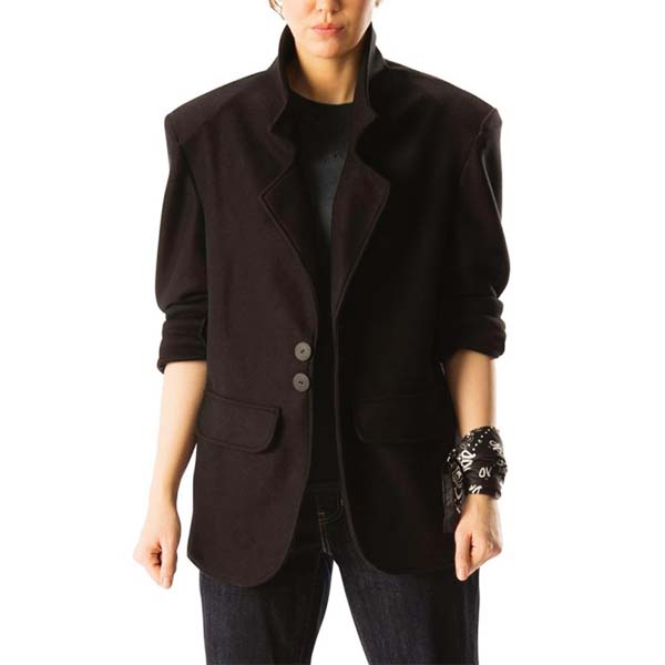 Unwind Leather Stranger Things Eleven Black Blazer On a White Background