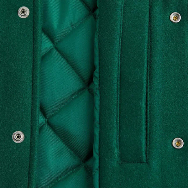 Unwind Leather Stranger Things Hawkins Tigers Baseball Varsity Jacket on a white background