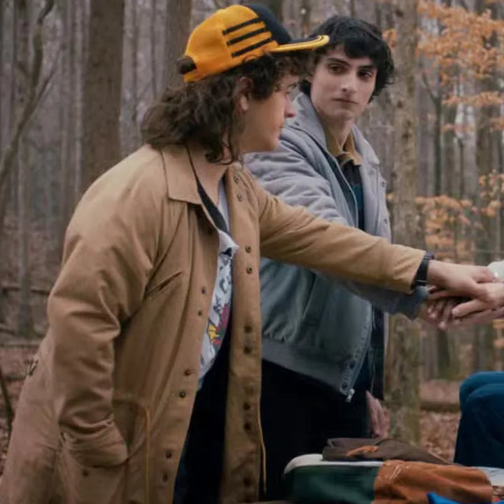 Stranger Things Season 5 Dustin Henderson Brown Coat